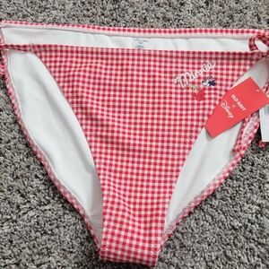 NWT Old Navy X Disney Red Gingham Minnie Bikini Bottom